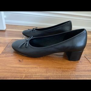 Reformation ballet slippers with block heel